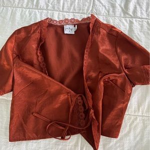 princess polly tie up shirt!! Worn once